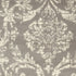 2' X 4' Gray Damask Power Loom Area Rug